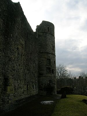 Strathaven Castle, view of tower, South Lanarkshire