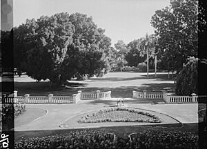 Sudan Khartoum palace gardens 1936