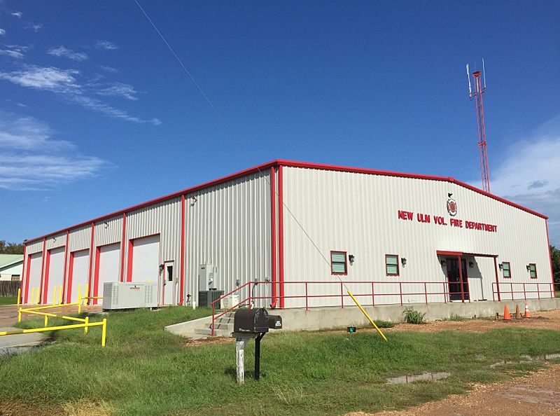 Image The New Ulm Volunteer Fire Department, opened in 2018