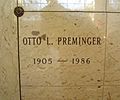 The Niche of Otto Preminger in Woodlawn Cemetery