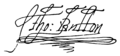 Thomas Button signature (1630)