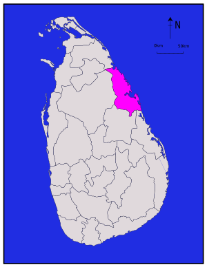 Location within Sri Lanka