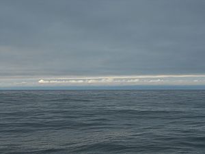 Turnaround Point on Cook's Third Voyage at 70 44N - off Wainwright Alaska. Photo taken 25 July 2017