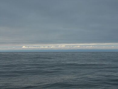 Turnaround Point on Cook's Third Voyage at 70 44N - off Wainwright Alaska. Photo taken 25 July 2017