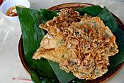 Ukoy (shrimp fritters) from Vigan, Philippines.jpg