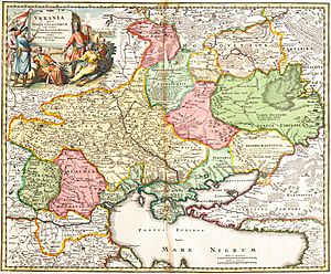 Ukrania quae et Terra Cosaccorum cum vicinis Walachiae, Moldoviae, Johann Baptiste Homann (Nuremberg, 1720)