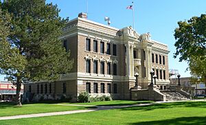 Valley County, Nebraska courthouse from NW
