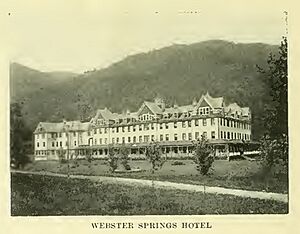 Webster Springs WV Hotel from Book of the Royal Blue April 1909 Vol 12 No 07 Page 14