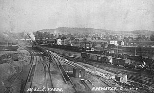 Wheeling and Lake Erie yards Brewster Ohio 1910