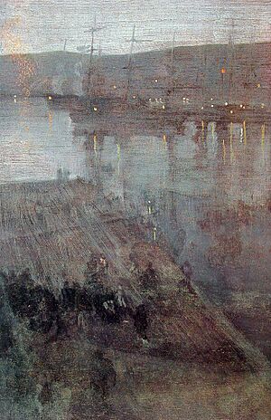 Whistler James Nocturne in Blue and Gold Valparaiso Bay 1866