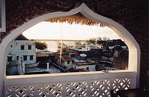 Window, Stone House Hotel in Lamu, Kenya (June 30, 2001)