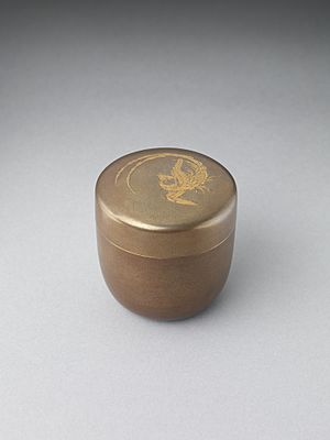 鳳凰蒔絵棗-Tea Container (Natsume) with Phoenix MET DP282845