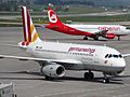 2013-05-06 Airbus A319 of Germanwings and Airbus A320 of Air Berlin at ZRH