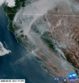 2020 Creek Fire pyrocumulonimbus cloud formation