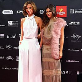 Aina Clotet et Úrsula Corberó lors des 5ème Premis Gaudí 2013