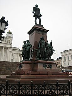Alexander II (Romanov) monument in Helsinki, Finland
