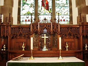 Altar screen, St Luke's Church, Clifton - geograph.org.uk - 463855