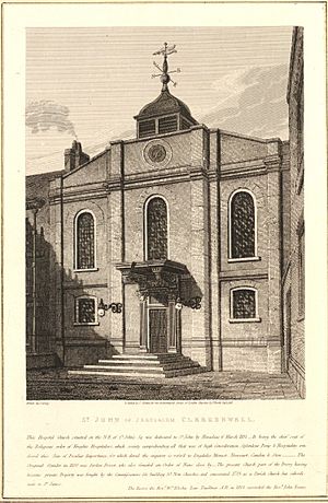 Architectura Ecclesiastica Londini St John of Jerusalem Clerkenwell