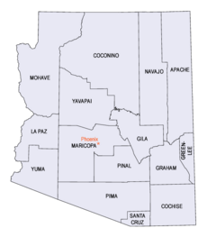 Az county map-2
