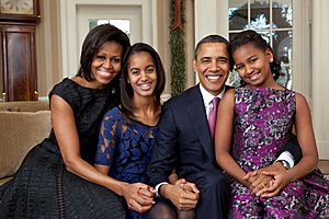 Barack Obama family portrait 2011