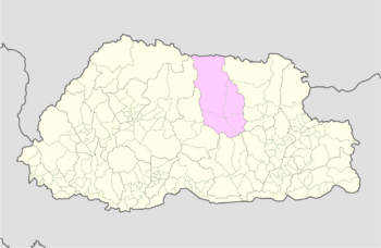 Bumthang Bhutan location map