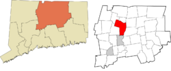 Windsor's location within the Capitol Planning Region and the state of Connecticut