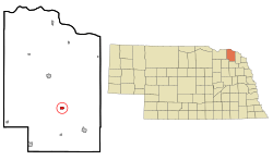 Location of Coleridge, Nebraska