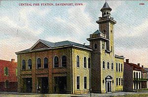 Central Fire Station Davenport, Iowa 1902