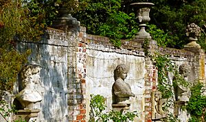 Chatham Manor east garden wall