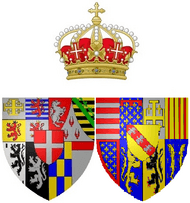 Coat of arms of Elisabeth Therese of Lorraine as Queen of Sardinia