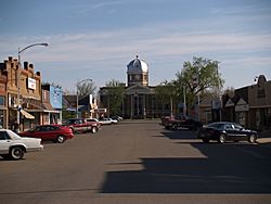 Business district in Crosby