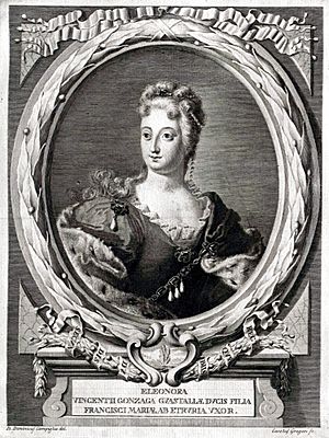 Drawing of Eleonora Luisa Gonzaga, daughter of Vincenzo Gonzaga, Duke of Guastalla and wife of Francesco Maria de' Medici.jpg