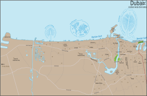 Dubai map city