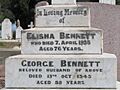 Elisha Bennett gravestone