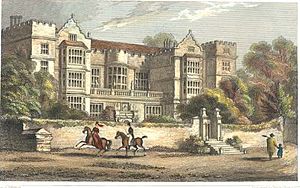 Fountains Hall from A New And Complete History of the County of York by Thomas Allen (1830).