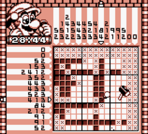 Gameplay of Mario's Picross
