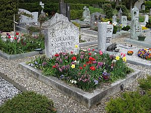 Graham Greene grave in Corseaux