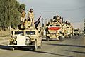 Iraqi army convoy. Mosul, Northern Iraq, Western Asia. 17 November, 2016