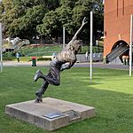 Jason Gillespie statue, Adelaide Oval, 22 August 2020.jpg