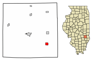 Location of Ste. Marie in Jasper County, Illinois