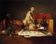 Jean Siméon Chardin - The Attributes of Art - WGA04781