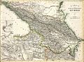 Karte des Kaukasischen Isthmus - Entworfen und gezeichnet von J-Grassl - 1856