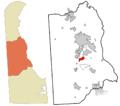 Kent County Delaware incorporated and unincorporated areas Woodside East highlighted