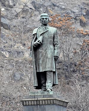 Khachatur Abovian statue Yerevan 2022-2
