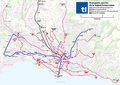 Lausanne - Public transport map