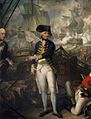 Lord Howe on the Deck of the 'Queen Charlotte', 1 June 1794 RMG L8418