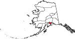 State map highlighting Municipality of Anchorage