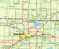 Map of Barton Co, Ks, USA