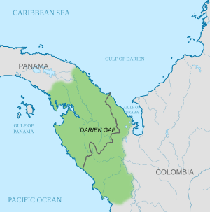Map of Darién Gap-en