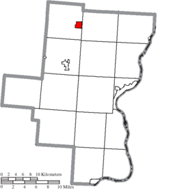 Location of Vinton in Gallia County